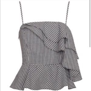 Intermix Thebes Asymmetrical Gingham Top